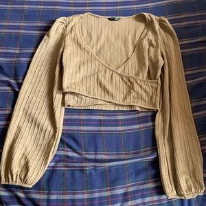 SHEIN crop top blouse